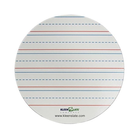 Kleenslate Kleenslate 1281862 Kwik Chek Lined Dry Erase Circle - White; Pack of  24 1281862